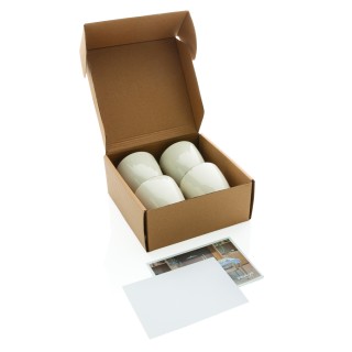 Set 4 vasos cerámica personalizados